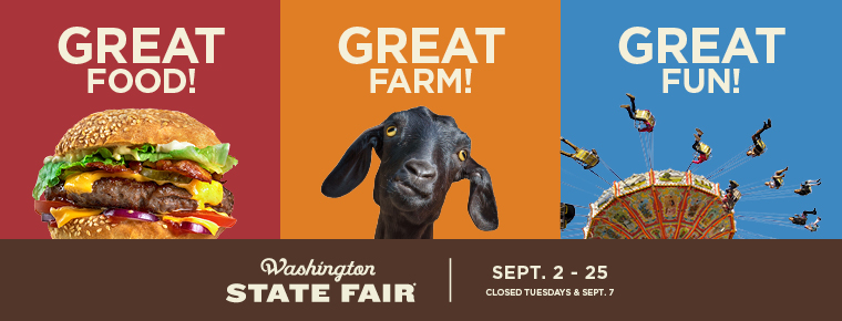 Image promoting the WA State Fair.