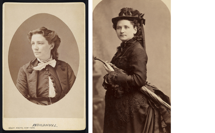 This is an image of Victoria Woodhull (right) and Tennessee Claflin (left). 